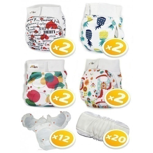 Pack complet Ecolux Taille L de 8 à 14kg - Edition Limitée Pack complet Ecolux Taille L de 8 à 14kg - Edition Limitée
