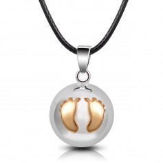 Bola de Grossesse argent Pied doré